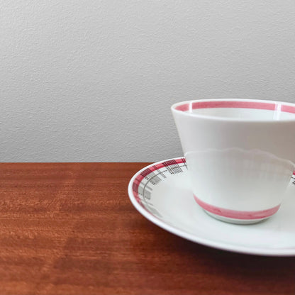 Rörstrand Fiesta Red Tea Cup with Saucer