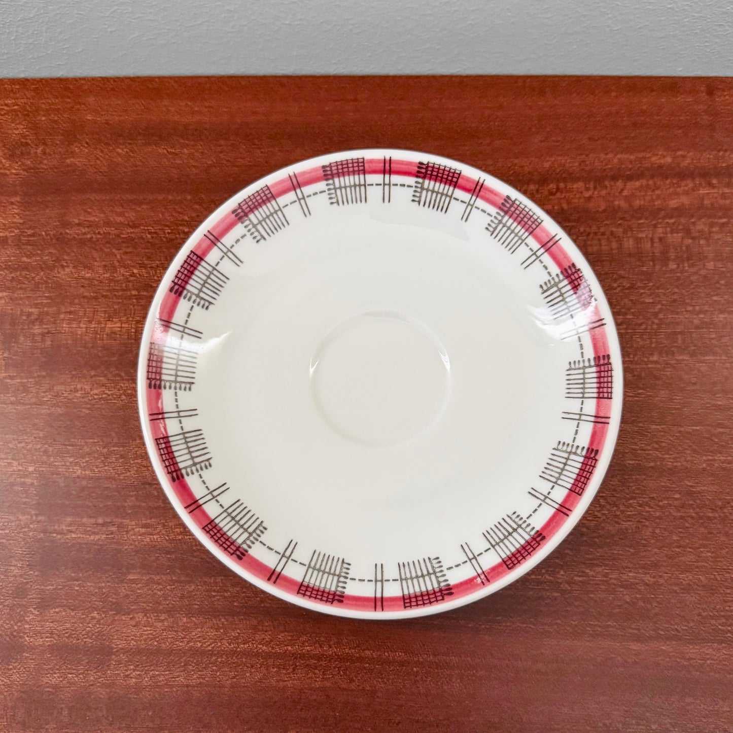 Rörstrand Fiesta Red Tea Cup with Saucer