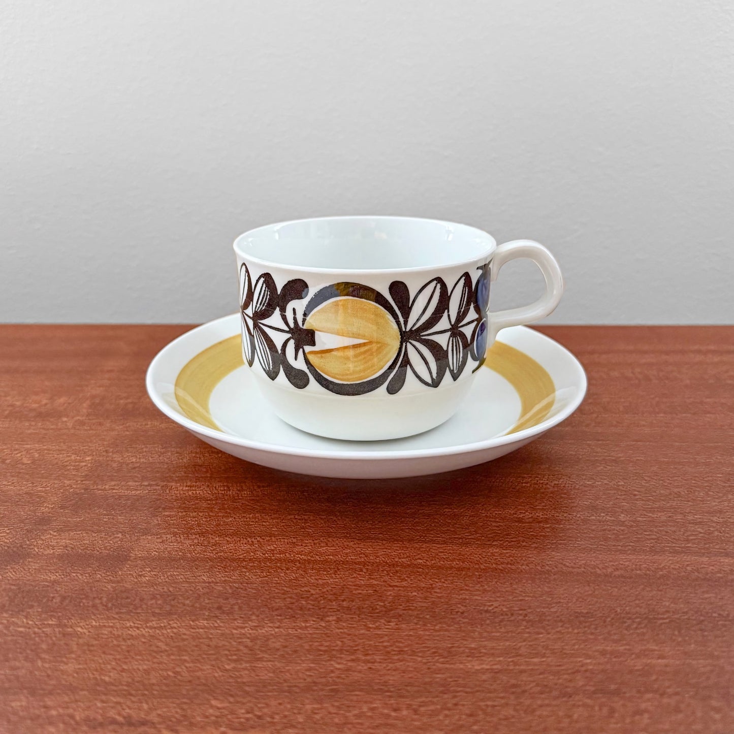 Rörstrand Tuva Tea Cup with Saucer