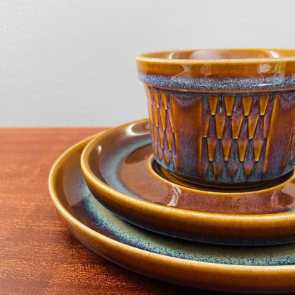 Søholm Granit Brown Tea Cup Trio Set