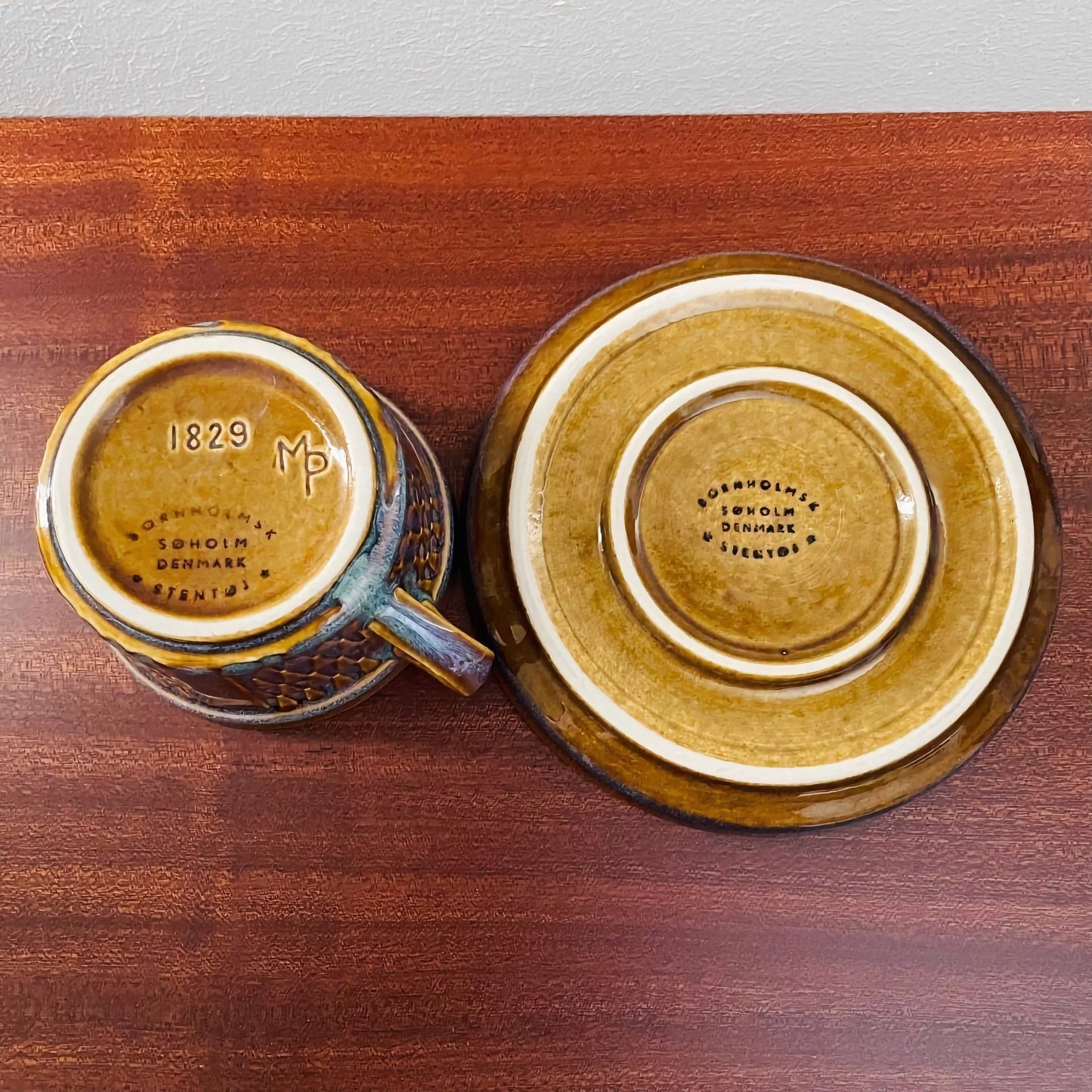Søholm Granit Brown Tea Cup Trio Set