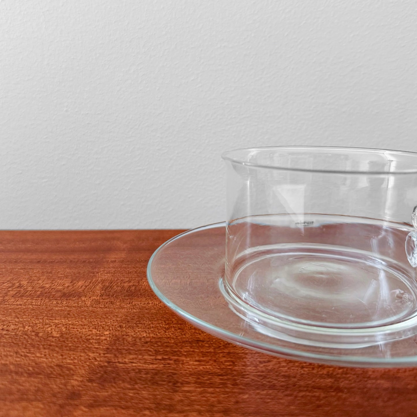 Signe Persson-Melin Boda Nova Glass Tea Cup with Saucer
