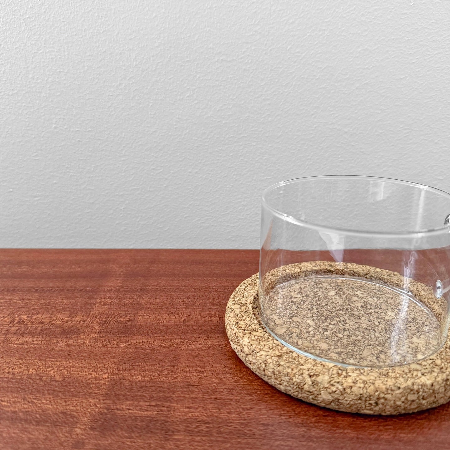 Signe Persson-Melin Boda Nova Glass Tea Cup with Cork Coaster
