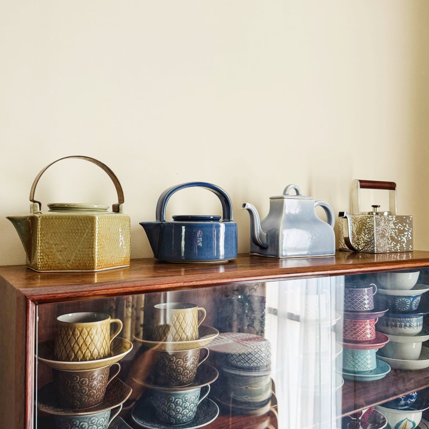 Signe Persson-Melin Rörstrand Blue Stoneware Teapot