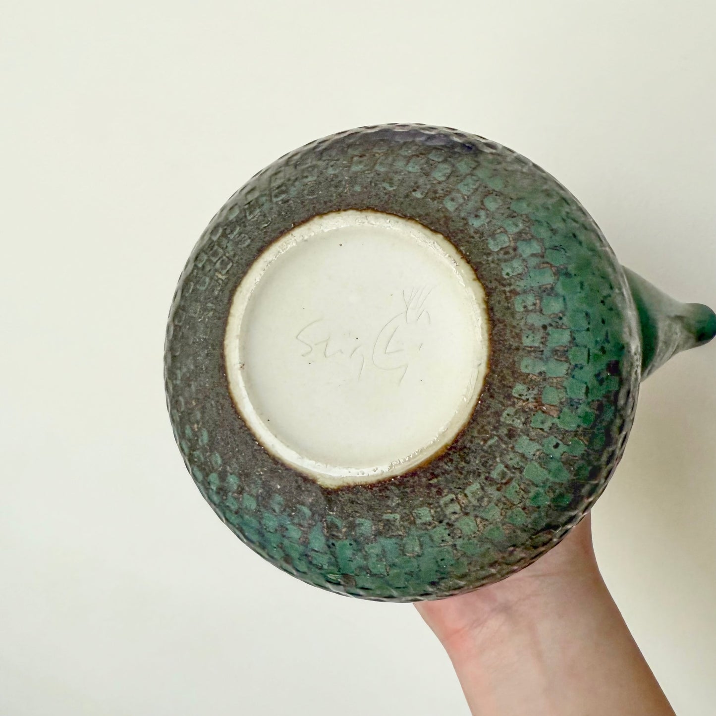 Stig Lindberg Gustavsberg Stoneware Teapot with Stand