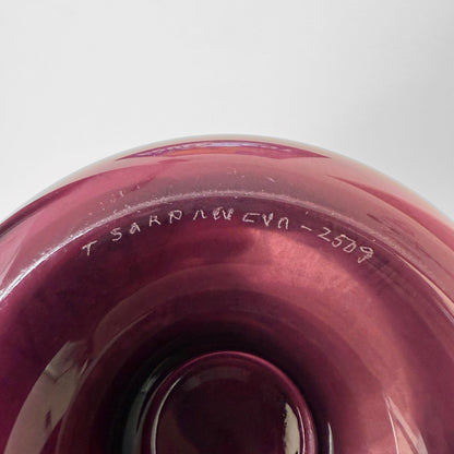 Timo Sarpaneva 2509 Purple Stackable Glass Bottle